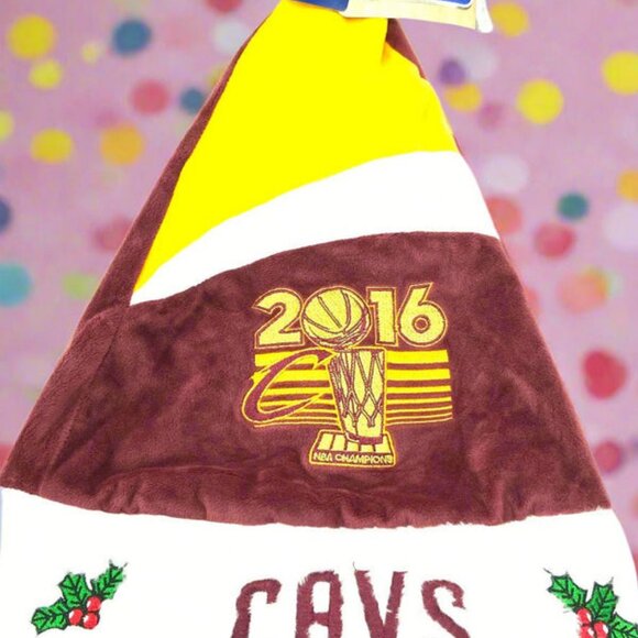 Cleveland Cavaliers 2016 NBA Champs NOS Christmas Santa Hat - Picture 1 of 7